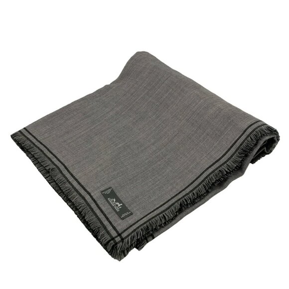 HERMES Carre 140 H229978S green flannel Wehrroden Cashmere - Scarf - Picture 1 of 6